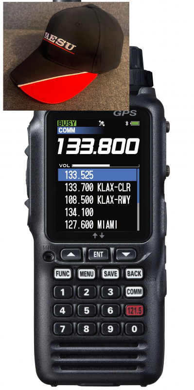YAESU FTA-850L z GPS, ILS, VOR, wyświetlaczem trasy lotu i nawigacją